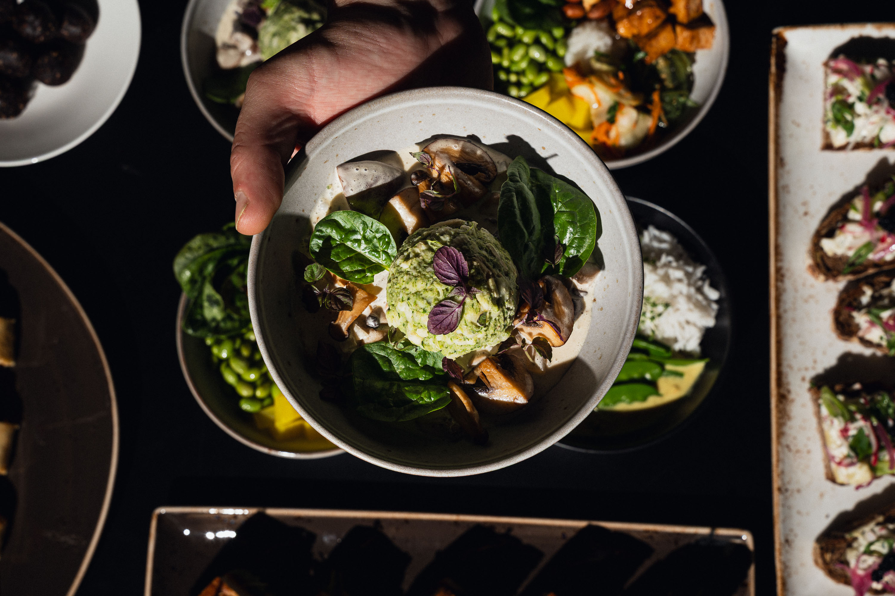 Teller mit Essen