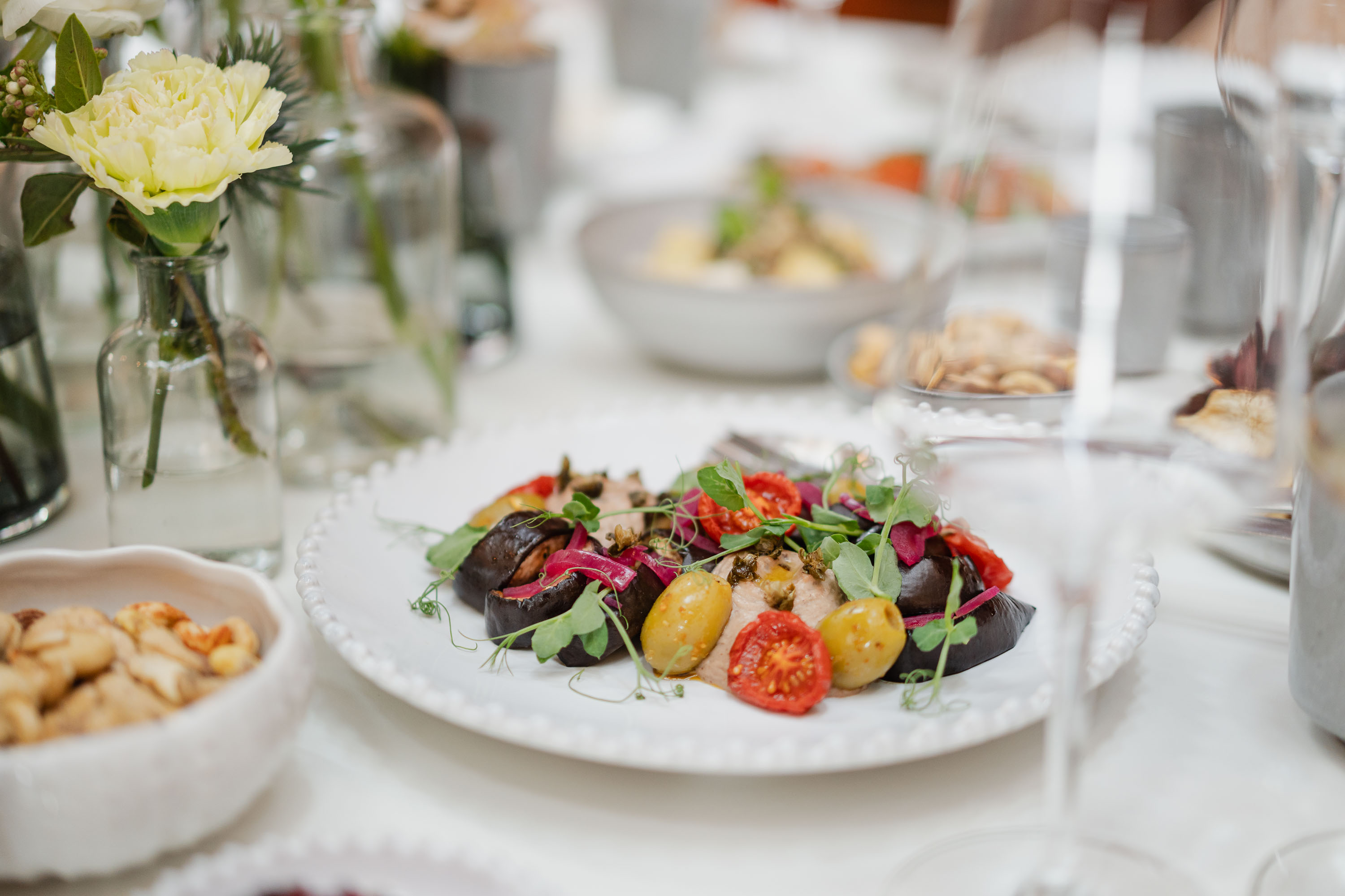 Teller mit Essen
